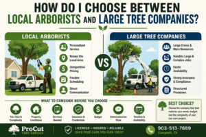 Local Arborists vs Large Tree Companies 2026 Smart Tips